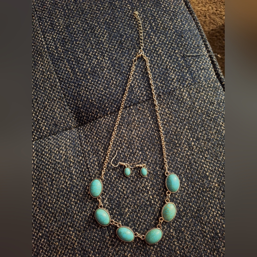 Blue and Silver Bohemian Necklace
